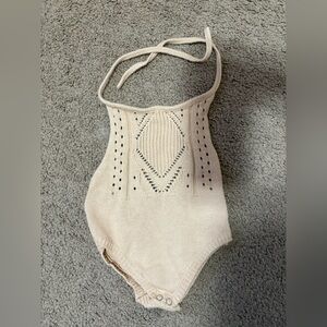 Bailey's Blossoms Cream Knit Balaclava